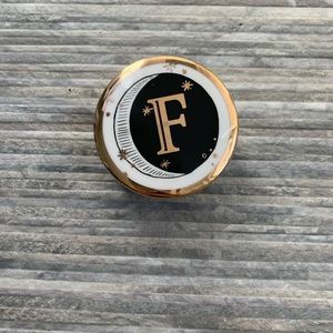 Anthropologie Lyra monogram trinket dish